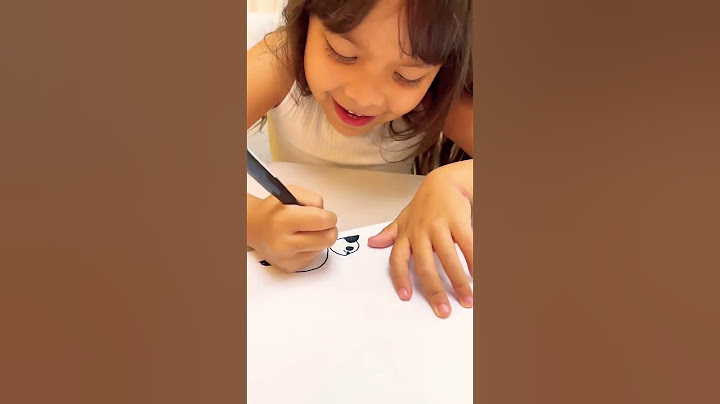 VALENTINA ENSINANDO FAZER UM PANDA * Vc consegue ? * #valentinasobrinho #shorts