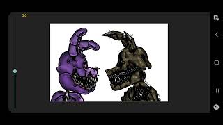 Nightmare springtrap vs twisted bonnie (bad)