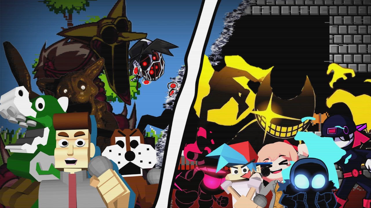 Fnf Unbeatable quadruple mix