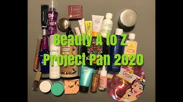Beauty A to Z Project Pan Intro | January 2020   #beautyatoz2020