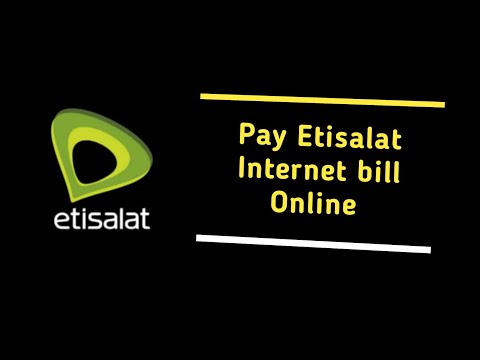 How to pay your Etisalat Bill online through the website | etisalat bill payment | etisalat recharge