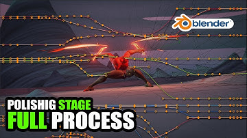 Character intro animation in Blender -  Spline and polishing full process