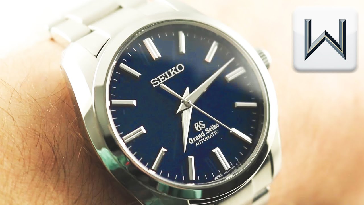 Grand Seiko Automatic SBGR097 Blue Dial 55th Anniversary Luxury Watch  Review - YouTube