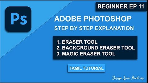 Photoshop Eraser Tools Explained | Eraser vs BG Eraser vs Magic Eraser | Beginner Series EP 11