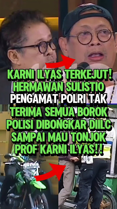 KARNI ILYAS IS SHOCKED! HERMAWAN SULISTIO DOESN'T ACCEPT POLICE FOUL BEING EXPOSED ON ILC #shorts...