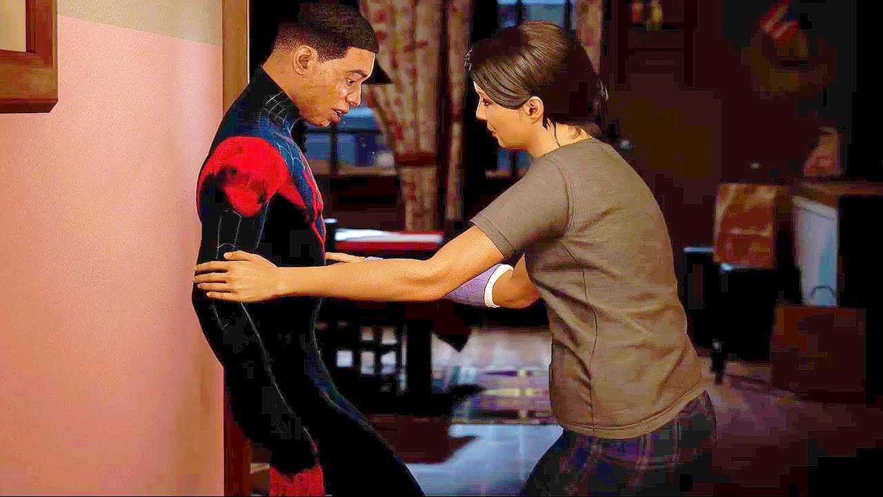 Miles Mother Discovers He Is Spider-Man - Spider-Man: Miles Morales