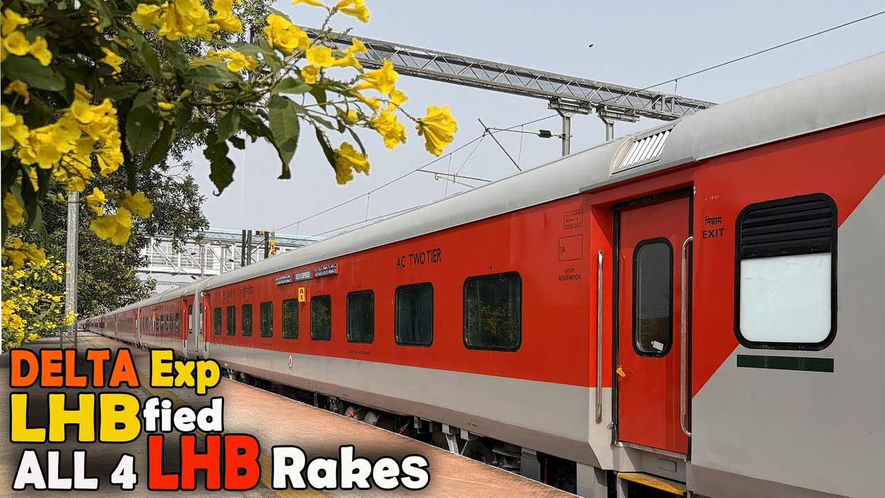 ALL 4 LHB Rakes of DELTA Express | LHBfied Repalle Express | Last ICF Run | Indian Railways