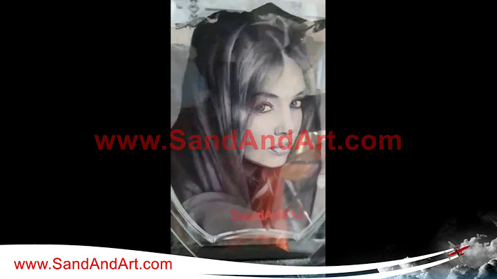 How to Paint a Portrait in Sand How to paint a portrait in Sand