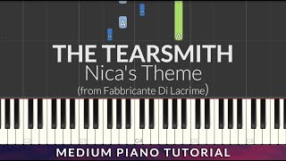 THE TEARSMITH - Nica's Theme (from Fabbricante di lacrime) MEDIUM Piano Tutorial