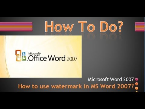 How to watermark