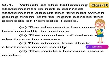 Which of the following statements is not a correct statement about the trends when going from left t