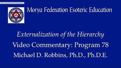 Externalization of the Hierarchy - Program 78