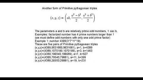 Primitive pythagorean triples with four prime factor (number a)