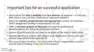 ESEA - How to submit a successful KA1 application - Before you start - Part 2