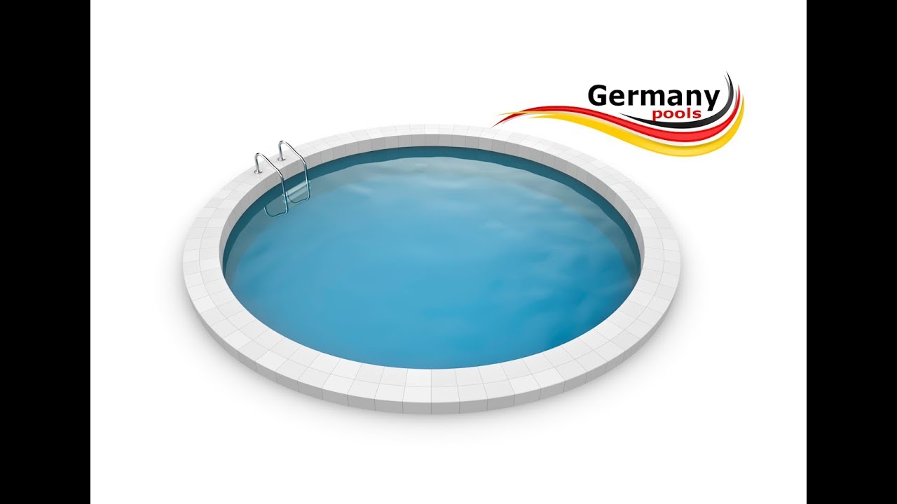 Germany-Pools Montage "Alpha-Edition" Poolmontage Teilversenkt Teileinbau Einbaupool