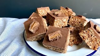 Mars Bar rice crispy squares recipe.