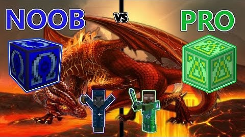 Minecraft Noob vs Pro: Lucky Block battle challenge