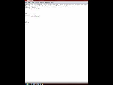 python 3.2 basics  --5 flow control--