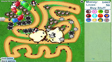 REUPLOAD - Bloons Tower Defense 3 Track 1 Hard Difficulty