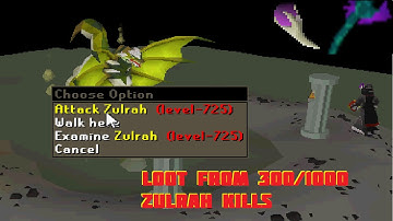 Oldschool Runescape - Loot From 25 Hours of Zulrah (300/1000 Kills) - Framed