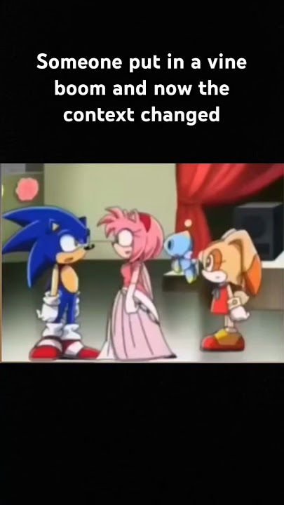 A horribly placed vine boom changes the context somehow 🙃 #sonic #shorts