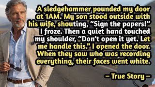 Sledgehammer Pounded My Door At 1AM. My Son And His Wife Came To Take My Cabin. So I Opened... Tr...