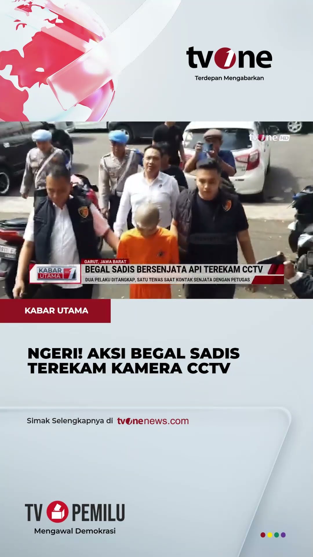 Aksi Komplotan Begal Sadis Bersenpi Terekam CCTV, Satu Pelaku Tewas | tvOne