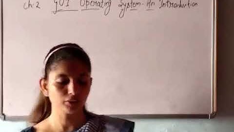 Class- 3rd chapter- 2nd GUI Operating System- An Introduction (part - 1)