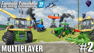 Harvesting 2.500.000L of CORN SILAGE | Community Multiplayer | Farming Simulator 22 | Episode 2