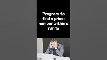 Program to find a prime number within a range #shorts #reels #video #youtubeshorts #viral #video