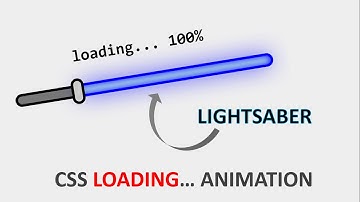 Lightsaber Sword Loading Animation | CSS Loading Animation Tutorial