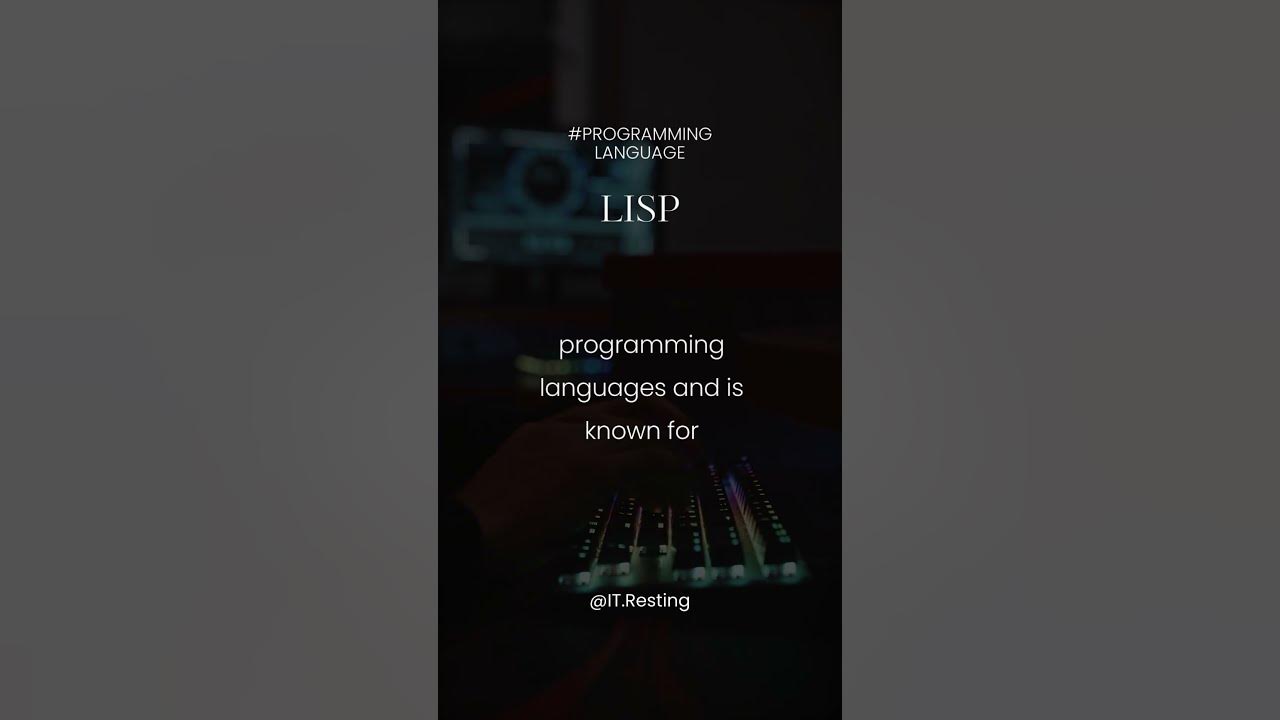 Lisp. Programming language - YouTube