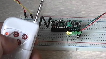 4-Key Wireless RF Module test
