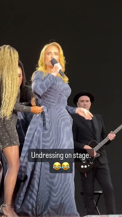 Adele on stage in Munich