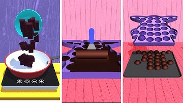 Pop it Chocolate Game - So Satisfying ASMR Slicing Video