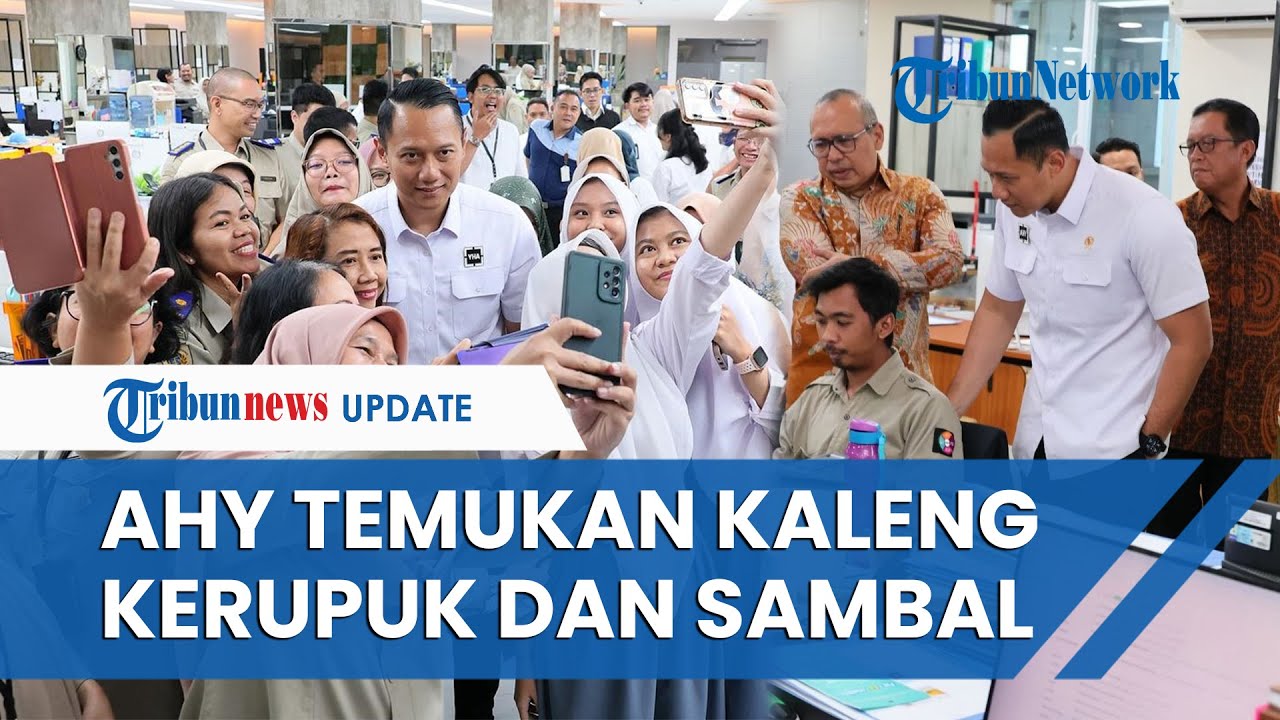 Momen AHY Blusukan di Kantor ATR/BPN Sisingamaraja, Temukan Kaleng Kerupuk hingga Sambal