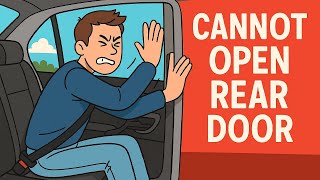 2016-2019 Lexus RX350 RX450h cannot open rear door from the inside door handle, outside handle works