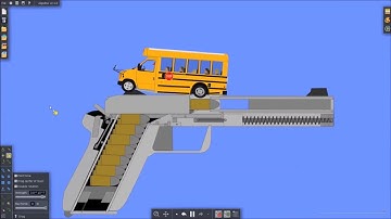 Algodoo Phun - Guns and Vehicles Destruction set