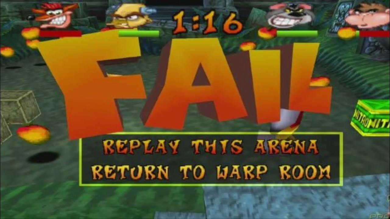 Crash Bash You Fail Voiceover YouTube