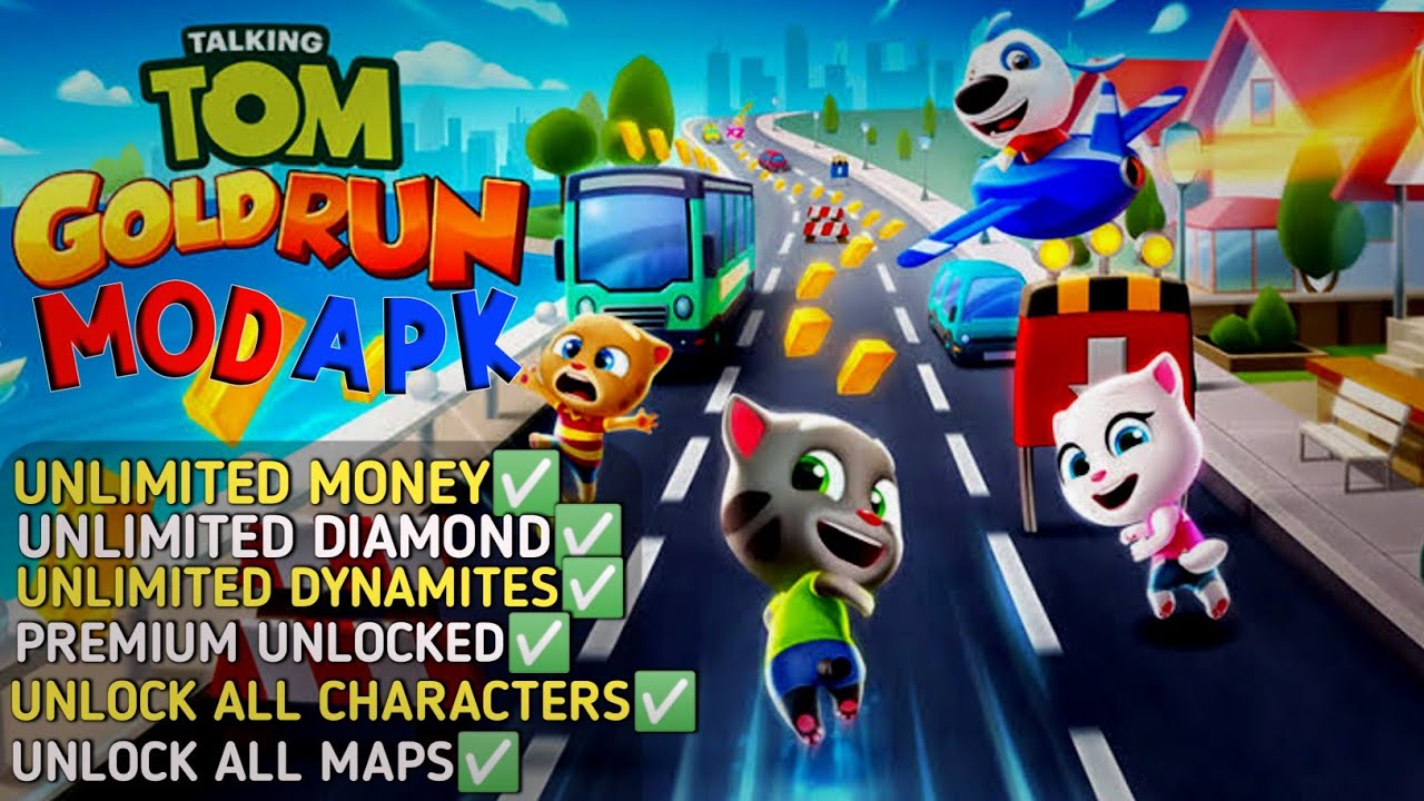 Talking Tom Gold Run Mod Apk😱 Hack Mod Unlimited Money Unlimited