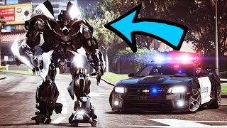 Transformers Bumblebee Joins Police in GTA 5!!