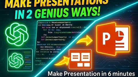 Make PowerPoint Presentations in 2 Genius Ways!  ChatGPT + Word to PowerPoint Tricks