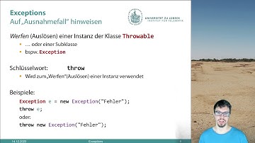 UzL Programmieren, Programmierkurs Java S05 E01: Exceptions