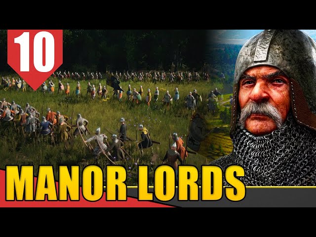 GUERRA! Batalha por Waldbrand - Manor Lords EA #10 [Gameplay PT-BR]