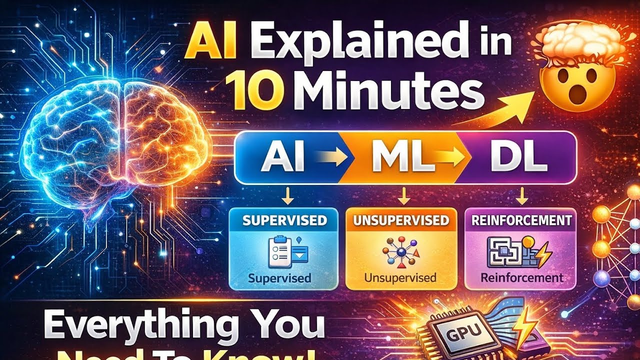AI Explained in 10 Minutes | From AI to Machine Learning & Deep ...