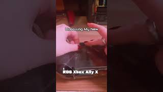 Just sooo happy with my new Rog Xbox Ally X #gamergirl #rogally #unpacking