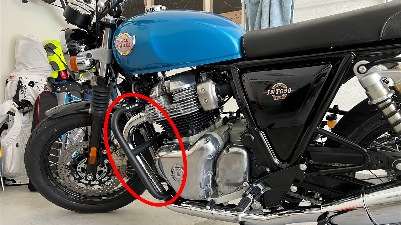 Installing Crash Bars On My Royal Enfield Interceptor 650 YouTube