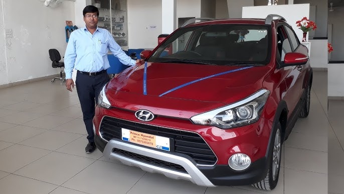 Taking Delivery of Hyundai Fiery Red i20 Active in OUTDOOR