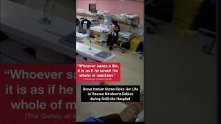 🇮🇷Brave Iranian Nurse try to Save Babies during Strike #shorts #humanity #savelife
