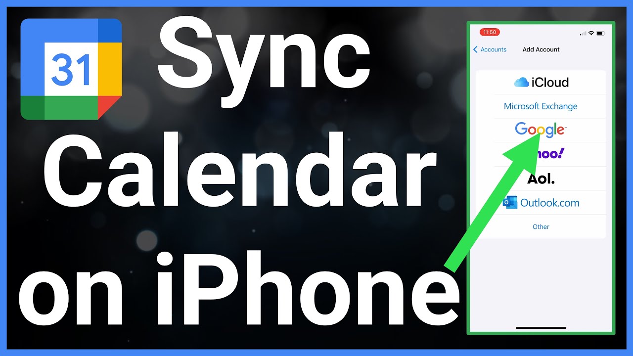 How To Sync Google Calendar On iPhone YouTube